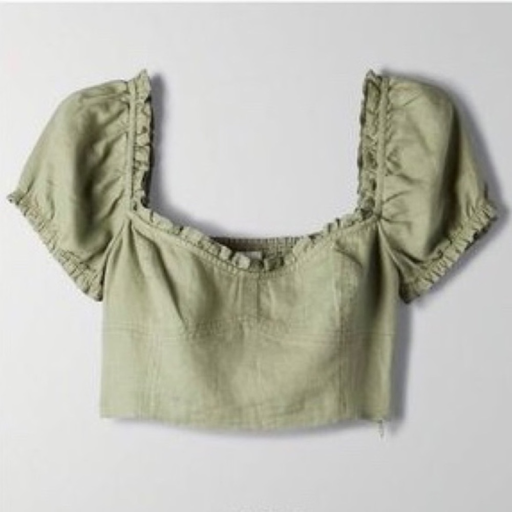 Aritzia Wander Linen Blouse
